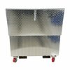 Vestil Tool Box, Casters, Silver, Aluminum, 48 in W x 24 in D APTS-2448-CF